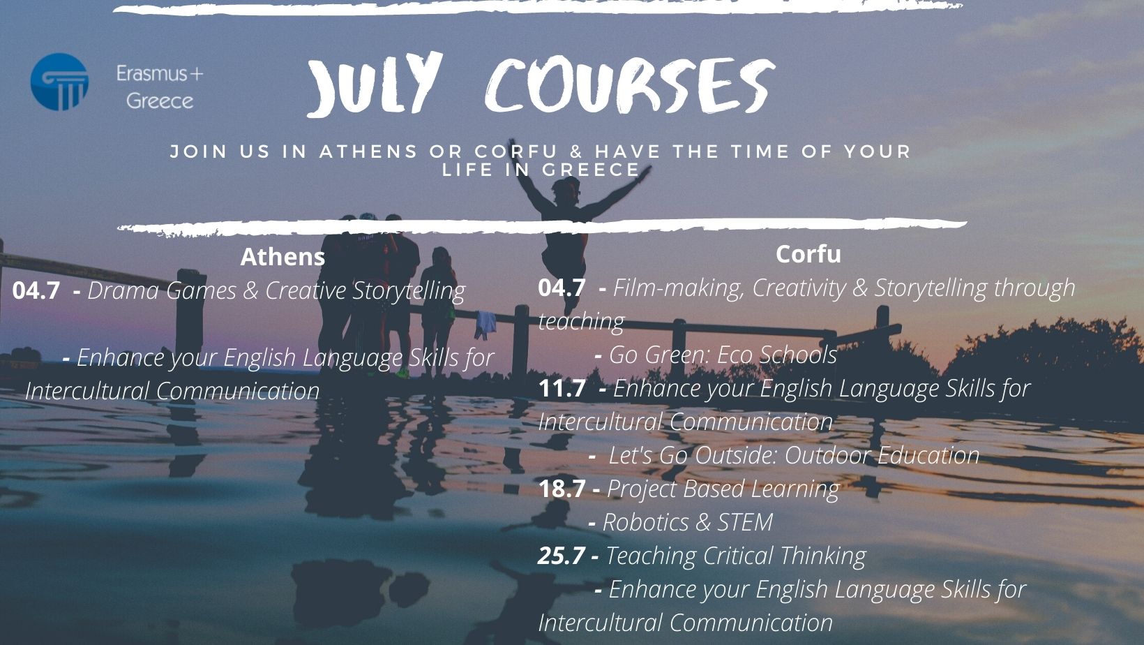 July 2022 courses