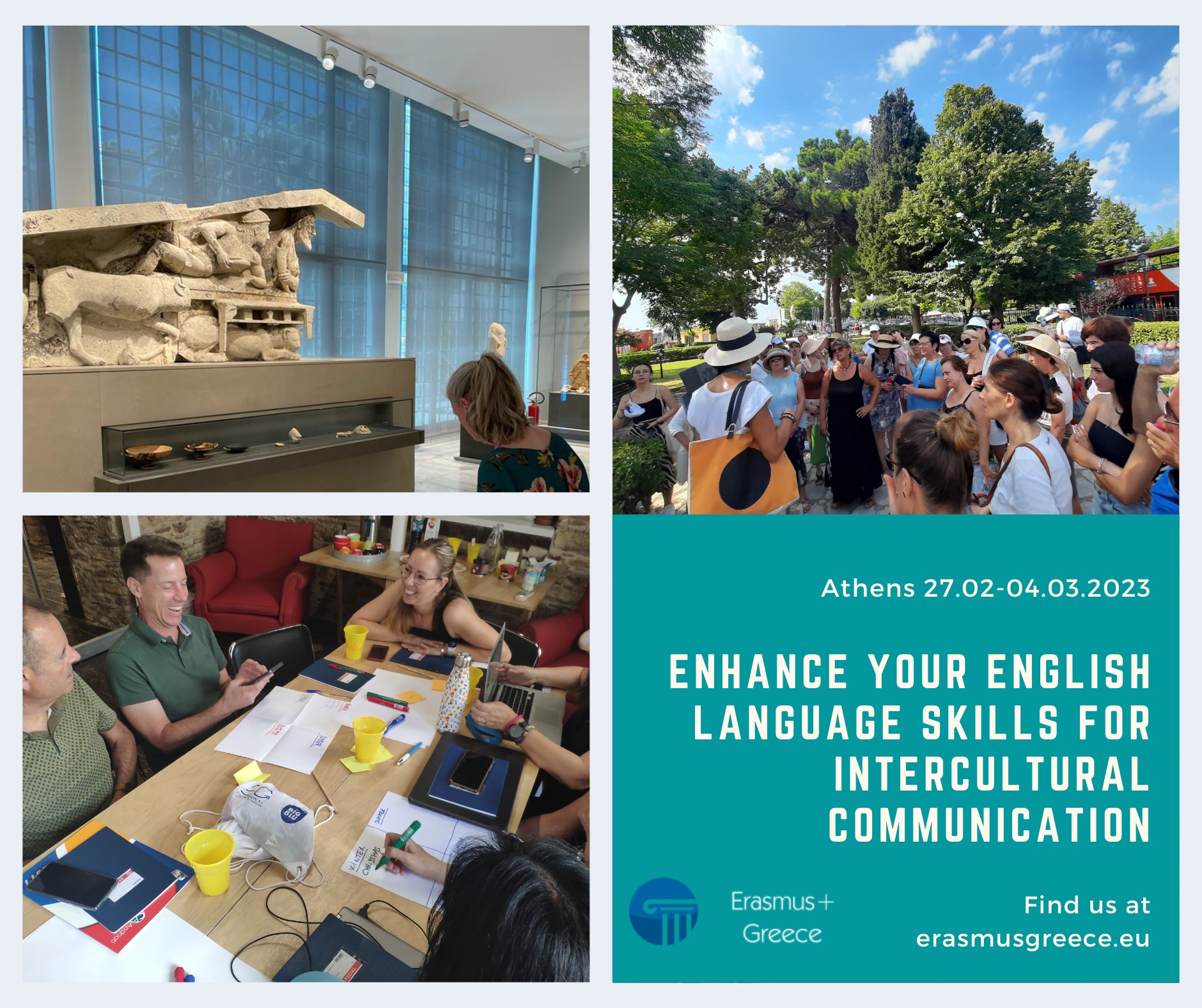 Looking to improve your English Skills? Next dates for our course Enhance you English Language Skills: 27th February to 4th March 2023 in Athens.