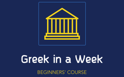 Greek in a Week: Introduction to Greek Language and Culture (1 week in Athens)
